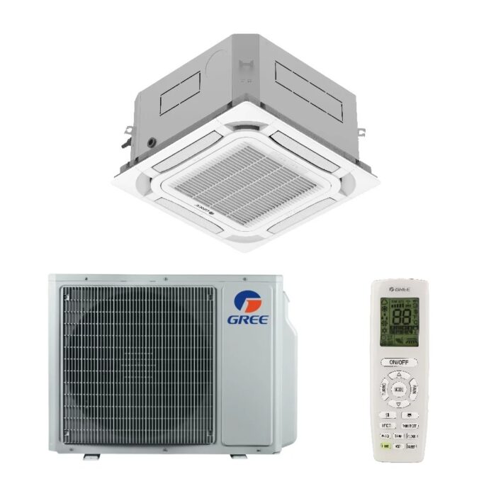 Aparat de aer conditionat tip caseta de tavan Gree R32 U-Match VI GUD35T1-A-S-GUD35W1-NhA-S Inverter 12000 BTU