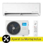 Aparat de aer conditionat Midea Solunar Lite 12000 BTU cu Montaj Inclus (Wi-Fi, Inverter, AI EcoMaster, Mod Silentios, 56°C-Clean, Prime Guard)